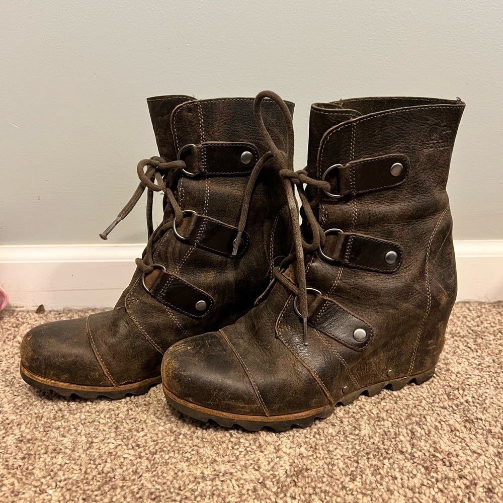 SOREL Joan of Arctic Lug Sole Wedge Boot